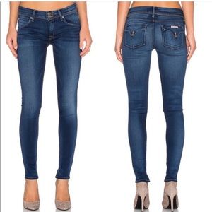 Hudson Collin Skinny Crop Flap Pockets blue Jeans